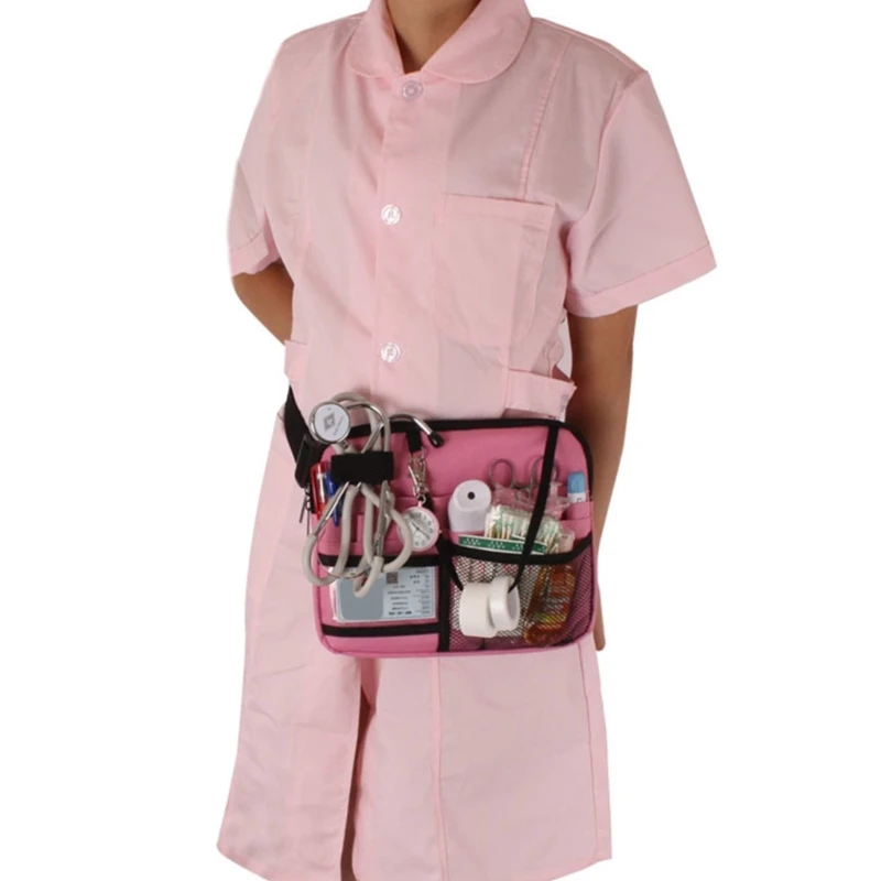 Nurse Fanny Pack Multifunctional Medical Nurse Practical Waist Bag Multi Compartment Nurse Work Bag