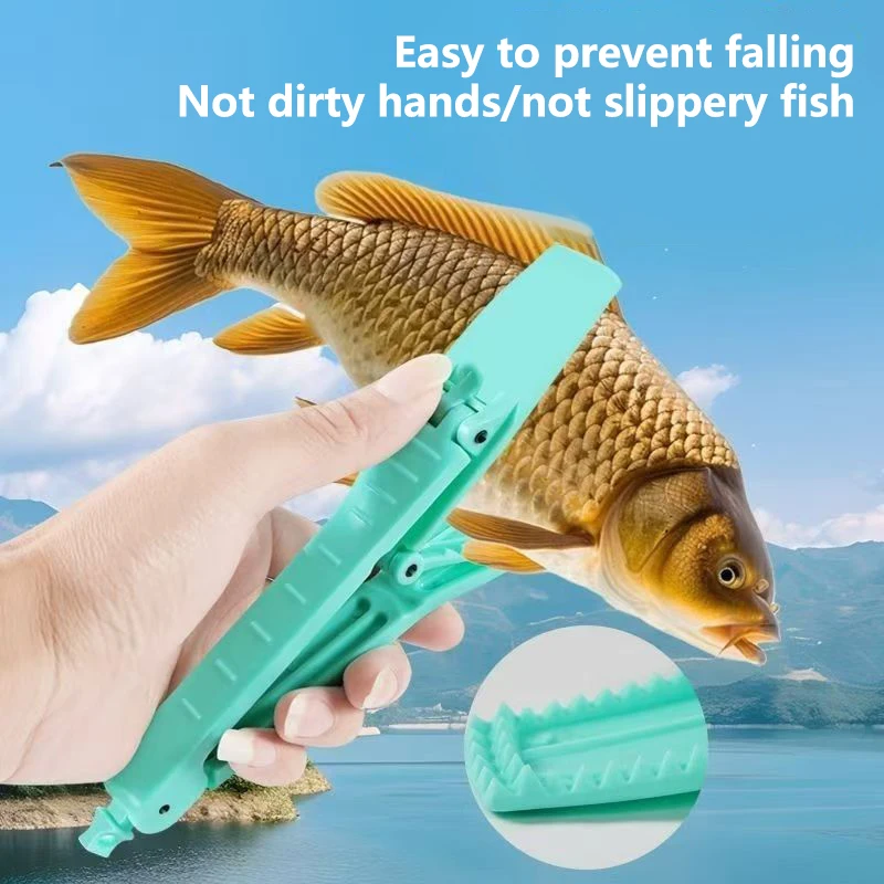 1/2PCS Multifunctional Fishing Fish Clip Hand Controller Tackle Tool Fishing Body Grip Clamp Gripper Grabber With Lock Switch