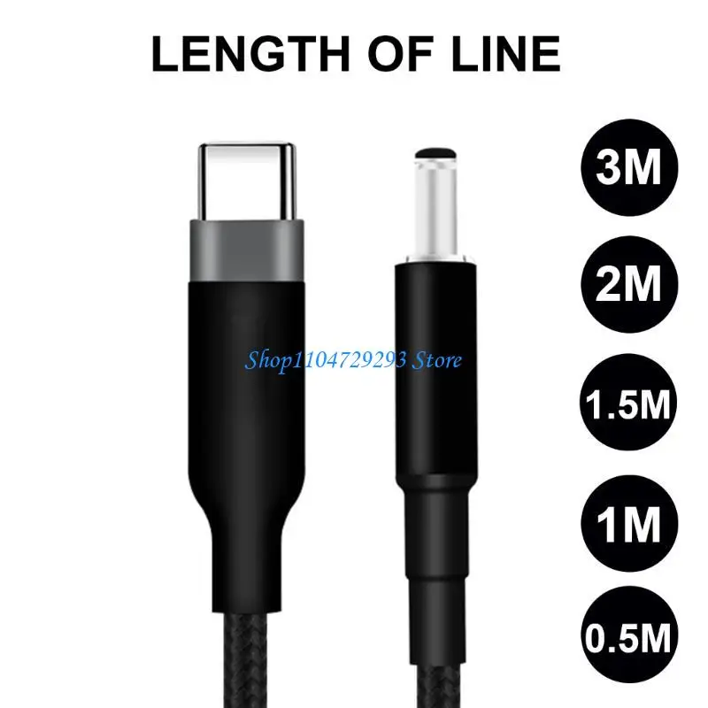 Y2GD Laptop Power Supply Cable USB C Male to DC4.5x3.0mm Tip 20V 5A for Notebook