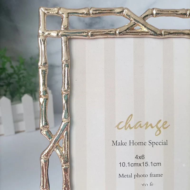 European Vintage Metal Photo Frame, Wedding Photo Stand Frames for Home Decor, Living Room, Desk Decor, Tabletop Display