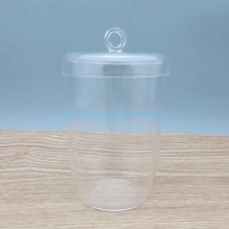 1pcs 10/20/30/50/100/150/200/250/300ml Lab high purity Quartz Crucible with Cover Chemical experiment teaching instrument