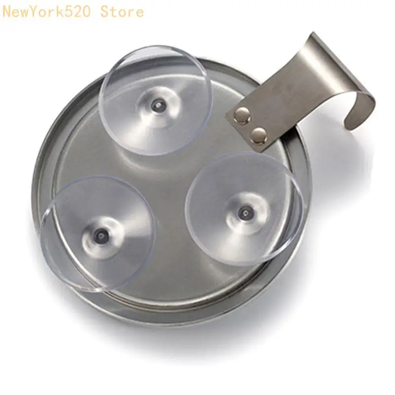 Stainless Steel Anti Fog Shower Mirror Shaving Makeup Mirrors Bathroom Supplies N84C