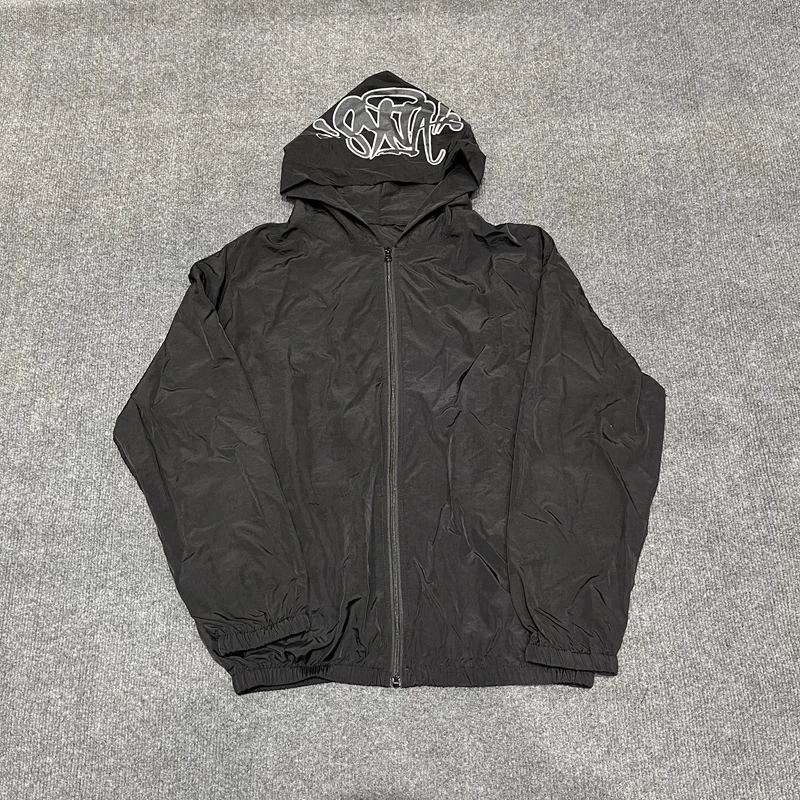 Syna World Qui Dry lange Sve jas met rits, capuchon en broek met rechte pijpen, bijpassende herfstoutfit voor koppels Faionable Brand