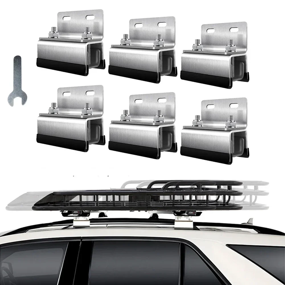 

6pc Van Roof Rack Mount Kits Stainless Steel RVs Photovoltaic Roof Rack Brackets For PROMASTER, For Boxer, For DUCATO,For JUMPER