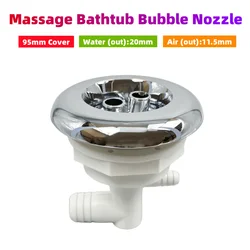 Φ95mm Cover Double Hole Rotary Bathtub Spa Jet Nozzle ABS Cover PVC Body Massage Bathtub Bubble Nozzle Hot Tub Water Jet Nozzle