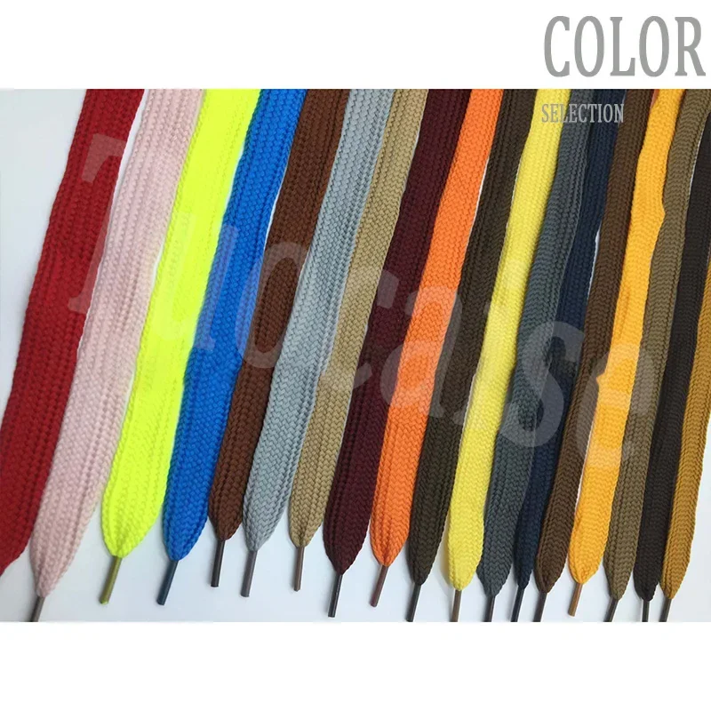 1Pair 2cm Wide Flat Shoelaces Hollow Colored High Quality Soft Laces Board Shoes Canvas Shoes for Sneakers Sports Shoes Shoelace