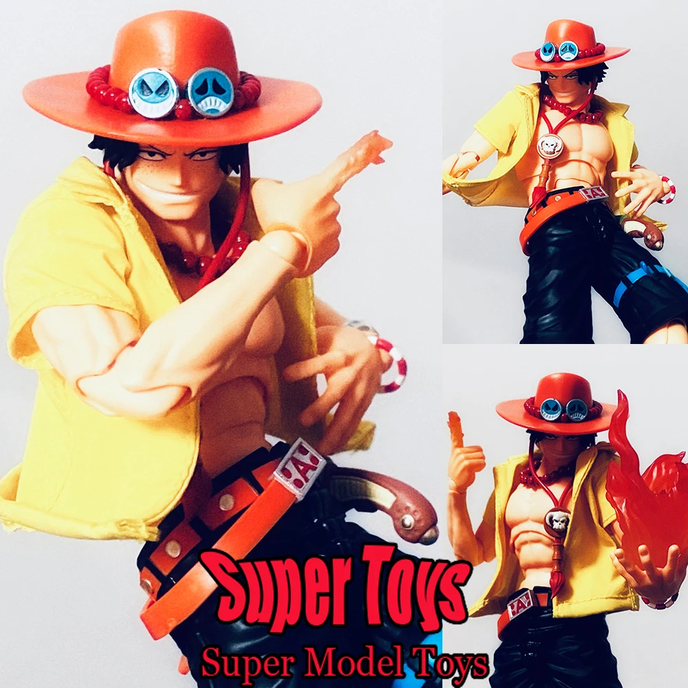 

In Stock 1/12 Scale Male Soldier Clothes ONE PIECE Portgas·D· Ace Yellow Shirt Fit 6-inches SHF AAction Figure Model Doll