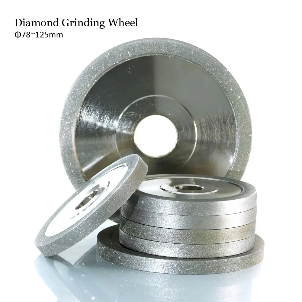 1pcs Diamond Grinding Flap Φ78/100/125mm Wheel Sharpener Abrasive Disc Ceramic Tungsten Steel CBN Milling Cutter Carving Tools