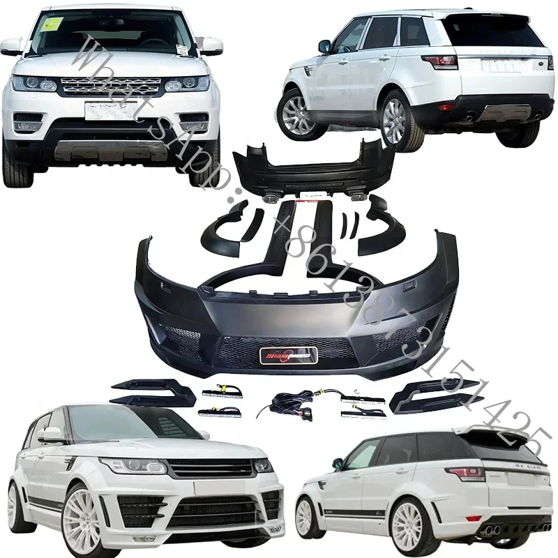 Suitable High-Quality Body Kit Sport 2014-2016, New FRP Front/Rear Bumpers and Wheel Arches, Bolt-On Fixing