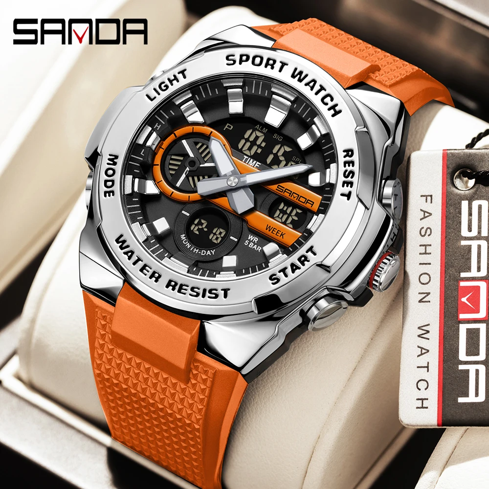 패션 산다 신제품 3385 남성용 전자 시계 아웃도어 스포츠 다기능 방수 남성용 전자 알람 시계 2026