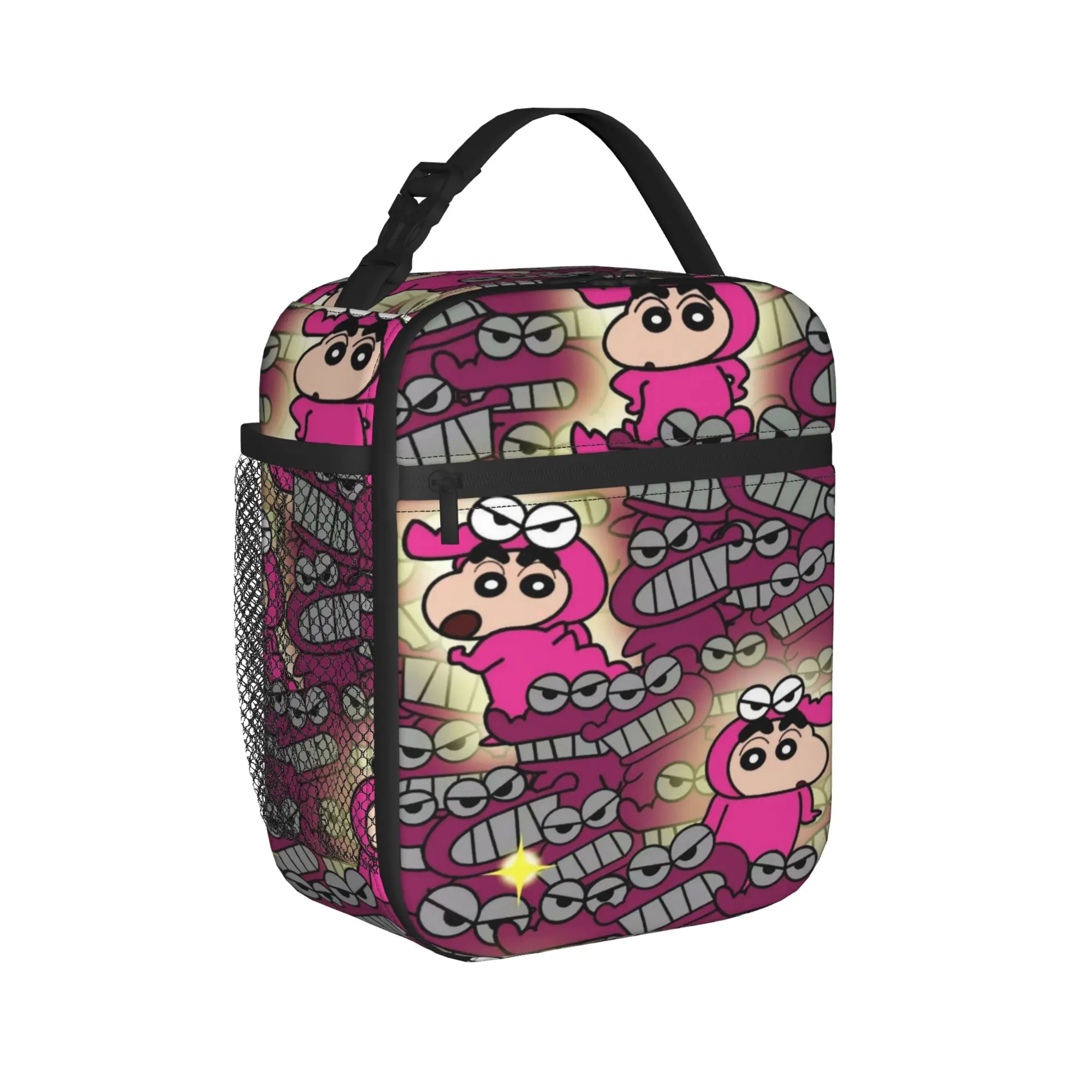 Crayon Shins-chans Insulated Lunch Bags for Men Women Food Container Portable Thermal Cooler Lunch Boxes For Picnic