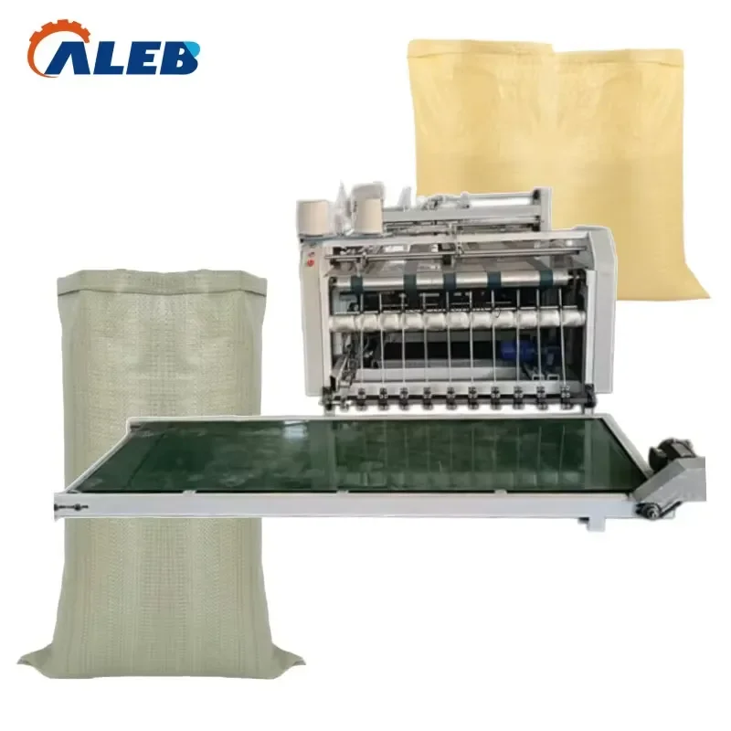 SFW Certificate High Productivity PP Woven Bag Sack Print Machine Trimming Closing Stamping Integrated Forming Machine Sand