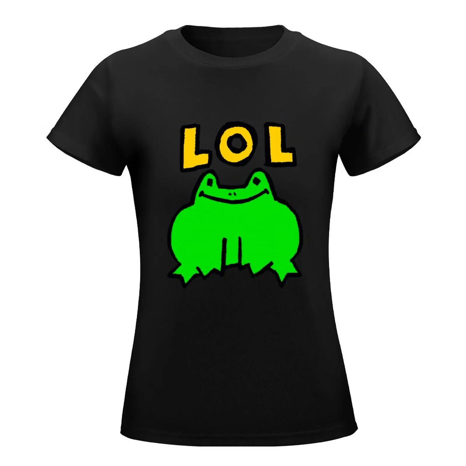 LOL Froggy T-Shirt animal print shirt for girls Aesthetic clothing t-shirt dress for Women graphic