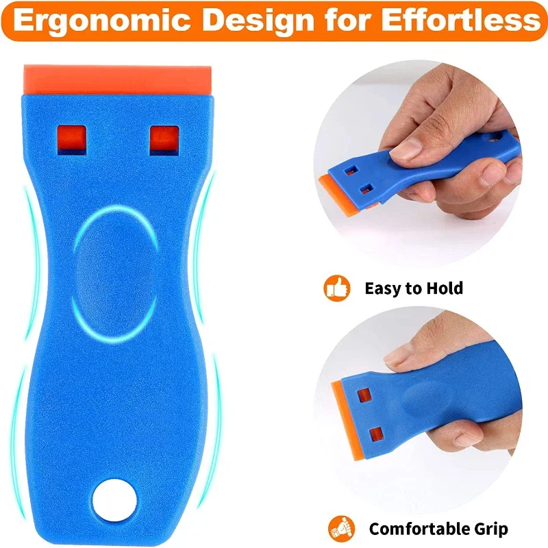 Multifunctional Glue Removal Scraper, Plastic Cleaning Shovel for Glass Car Film Sticker Residue, Kitchen Adhesive Remover Tool
