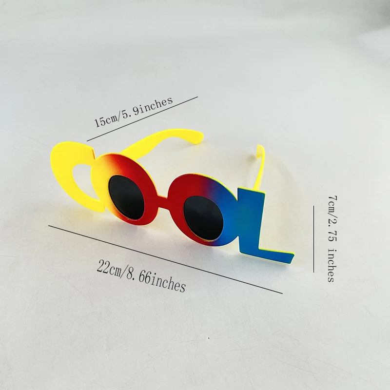 Grappige coole tekenbril jongens meisjes nachtzonnebril neon gloeiende bril cool ogende nieuwigheid hoogwaardige fotografie rekwisieten
