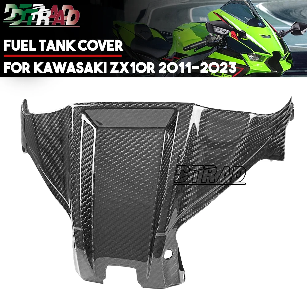 ZX-10R For KAWASAKI ZX10R NINJA 2011-2023 Carbon Fiber Front Fuel Tank Airbox Cover Fairing Kit Motorcycle Modified Parts Gloss