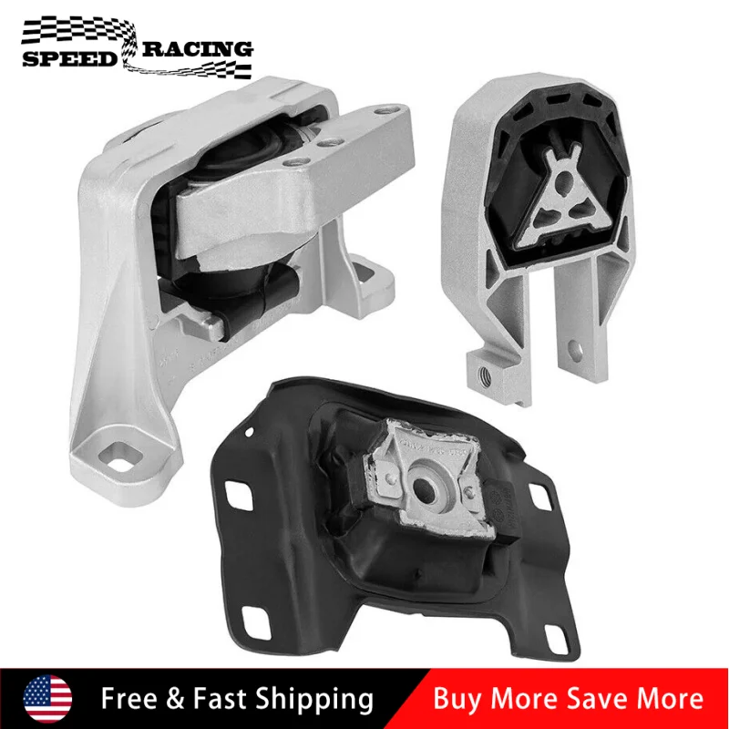 

BV61-6F012 BV6Z6038A EJ7Z6038A CV6Z-6068A 3pcs Engine Motor & Transmission Mount Set for 2013-2016 Ford Escape 2.0L 2.5L L4