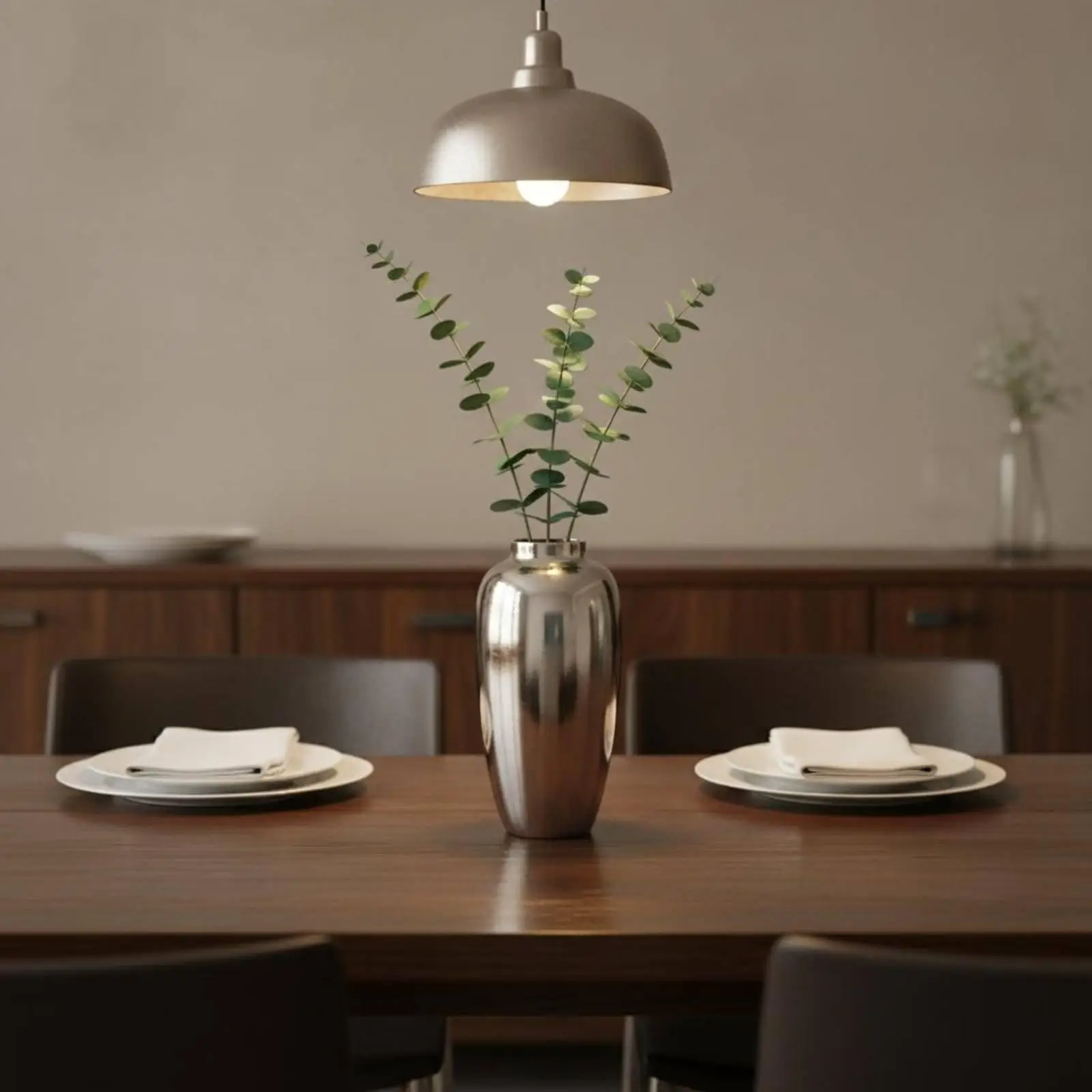 Stainless Steel Vase Sturdy Silver Decorative Vase Break-Resistant