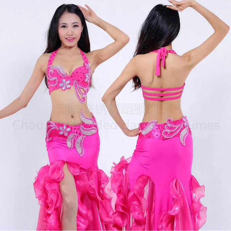 

Customized Halloween Belly Dance Set Practice Dance Performance Costume Sexy Big Skirt Exotic Dancewear Samba Carnival Costumes