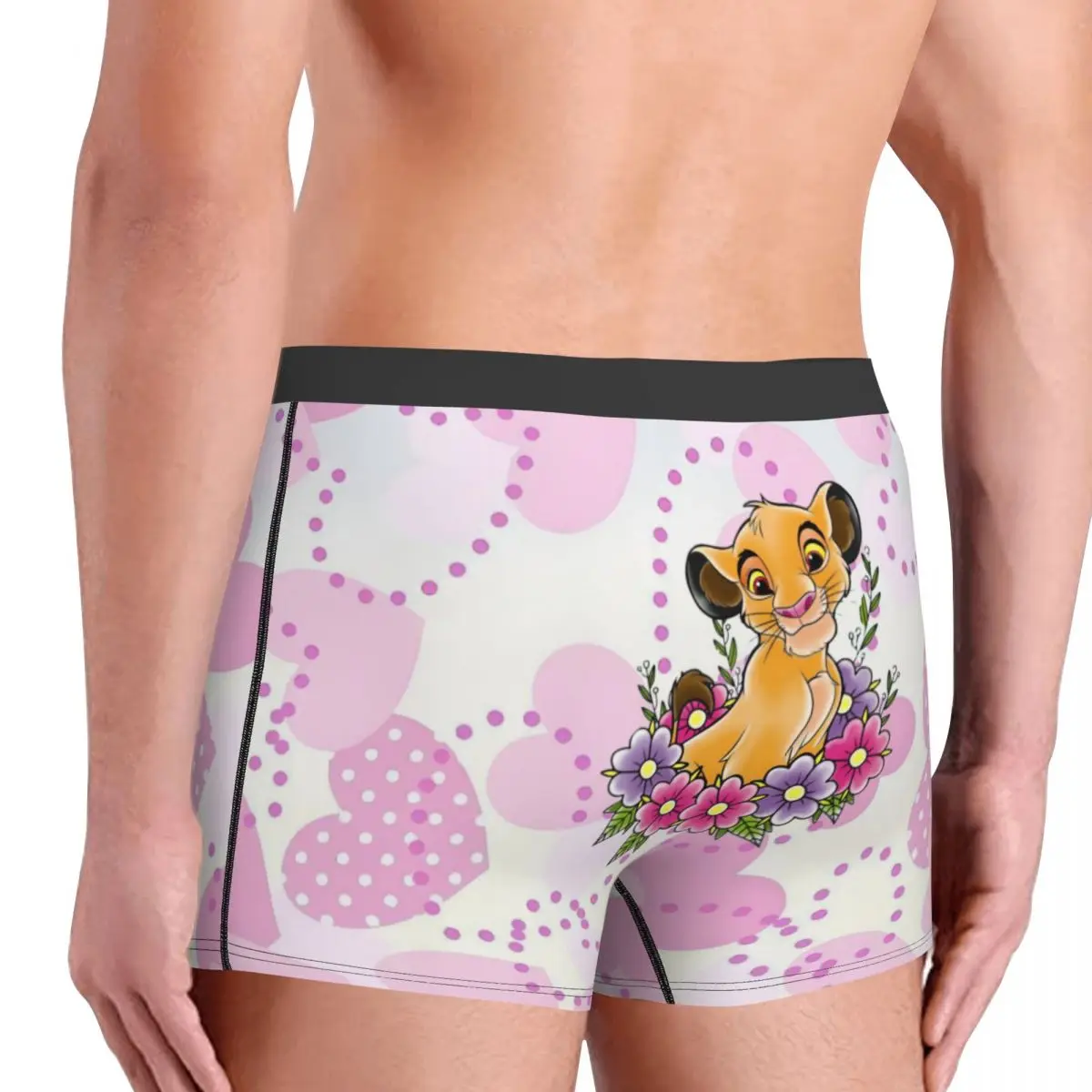 Personalizado Cool Cartoon El Rey León Boxers Shorts Bragas Calzoncillos Masculinos Calzoncillos Cómodos Ropa Interior