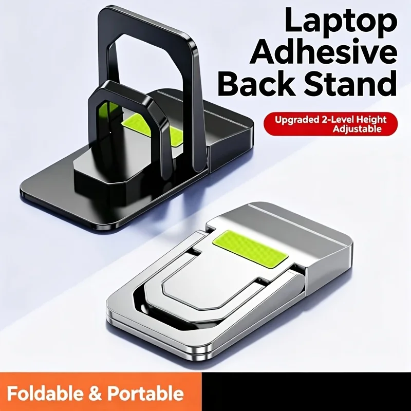 2pcs MINI Laptop Stand -Adjustable Notebook Holder Computer Holder Radiator Folding Portable Base Heightening Stand