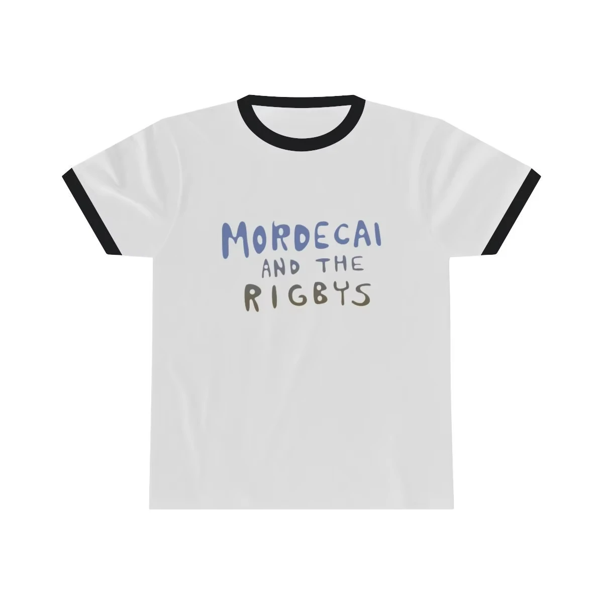 Regular Show Mordecai And the Rigbys Ringer T-Shirt Quick Dry Breathable Casual Tee for Men And Women Cartoon Fans