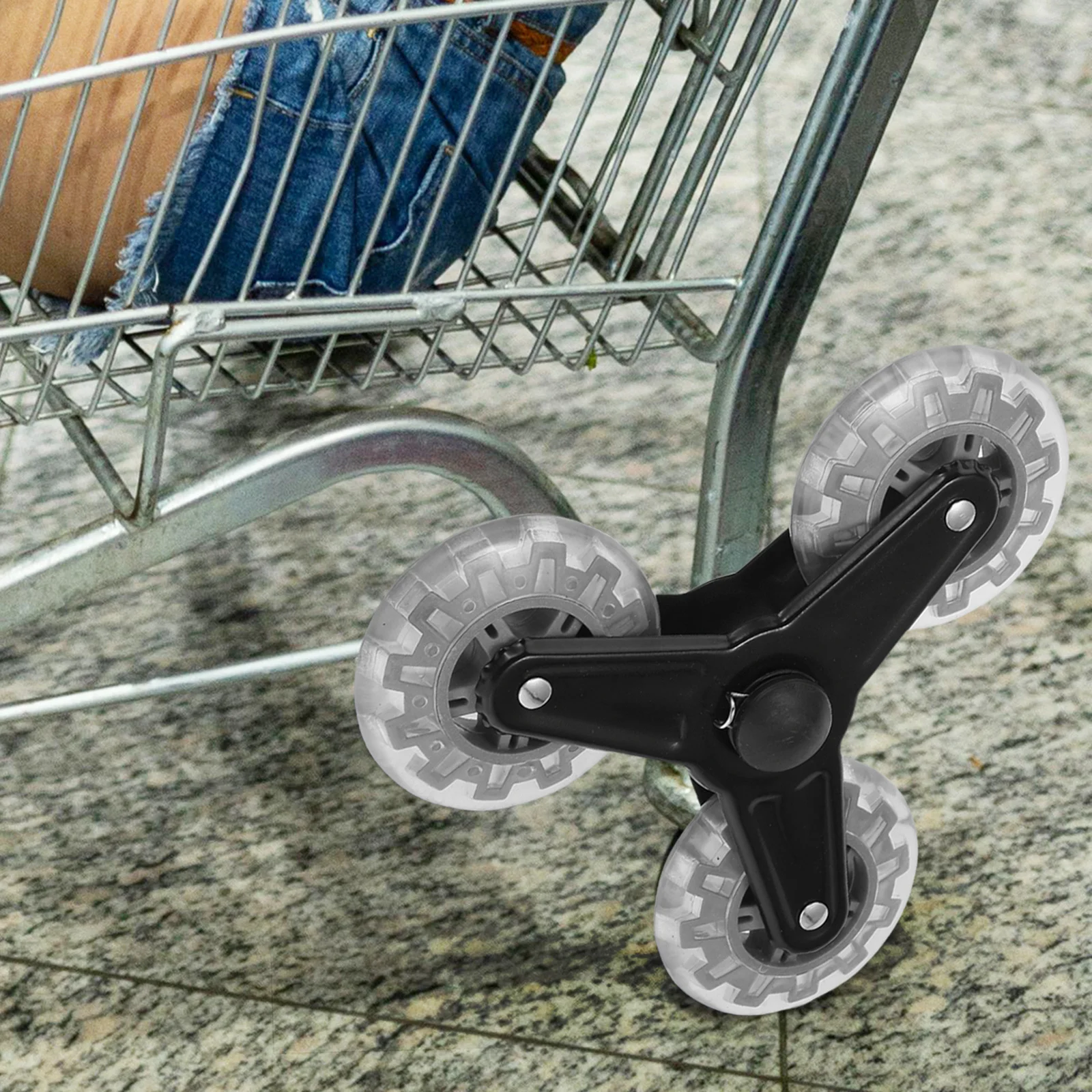 

Triangle Wheel Accessories Shopping Cart Casters for Trolleys Grocery Iron Heavy Duty Replacement