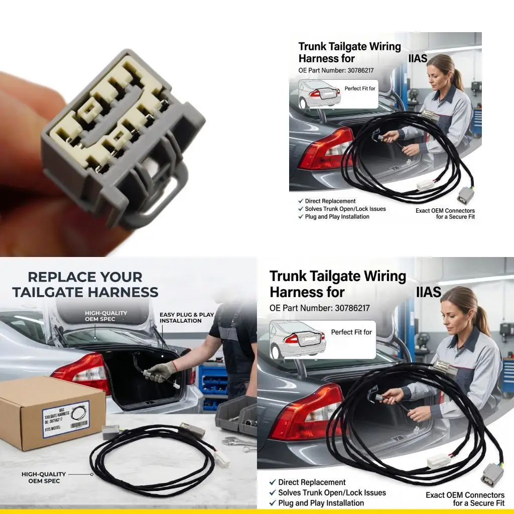 SZCH Premium Car ABS Rear Door Wiring Harness Weather Resistant Suitable For IIAS Models Tailgate Electrical System 30786217