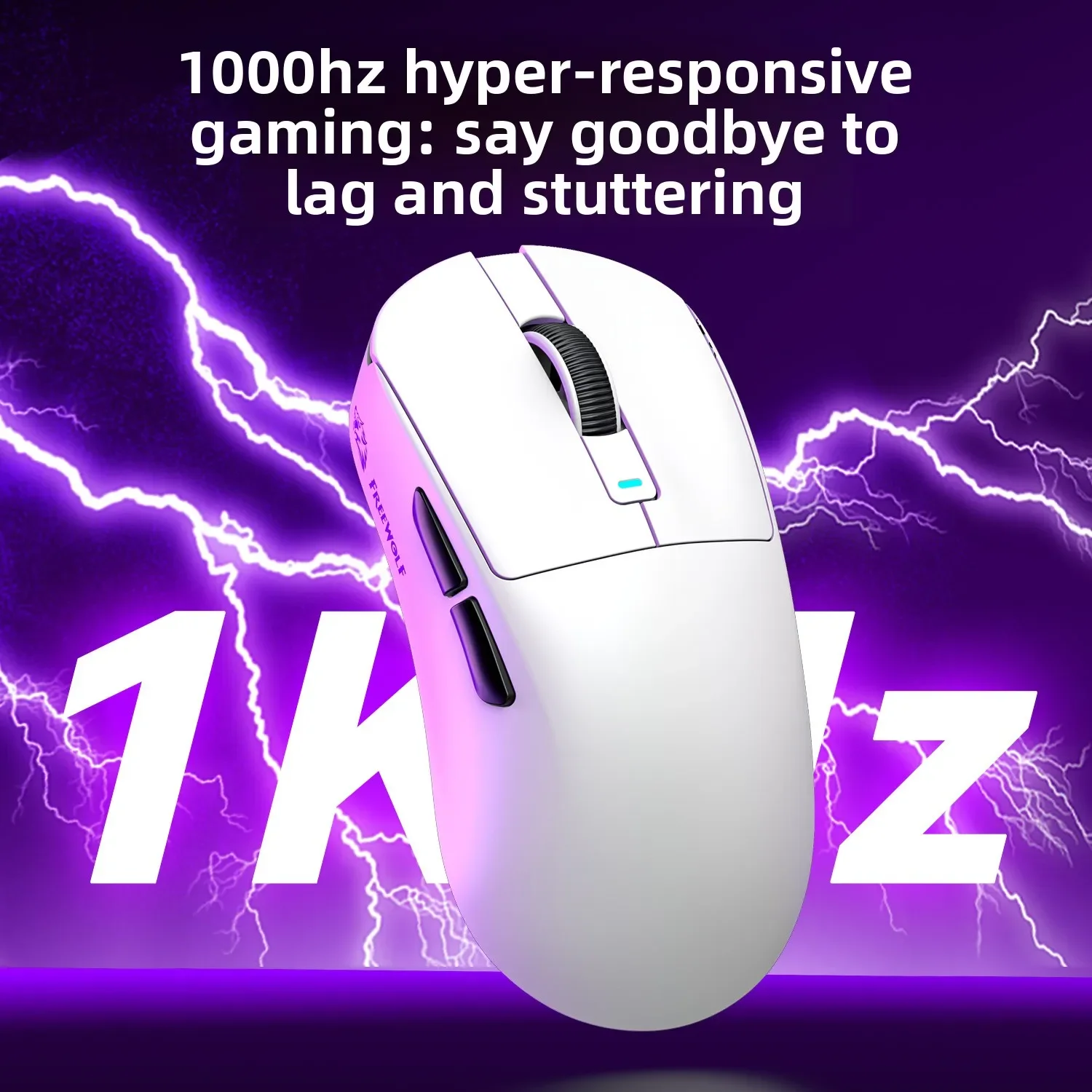 Беспроводная игровая мышь FREEWOLF A5 PAW3311, легкая профессиональная мышь 1000 Гц, трехрежимное подключение Bluetooth для игр