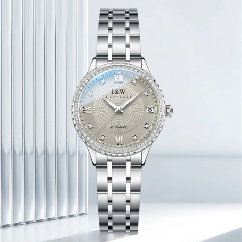 Montre CARNIVAL Brand Luxury Mechanical Watch for Women Ladies Fashion Sapphire Automatic Movement Wristwatches Waterproof Reloj