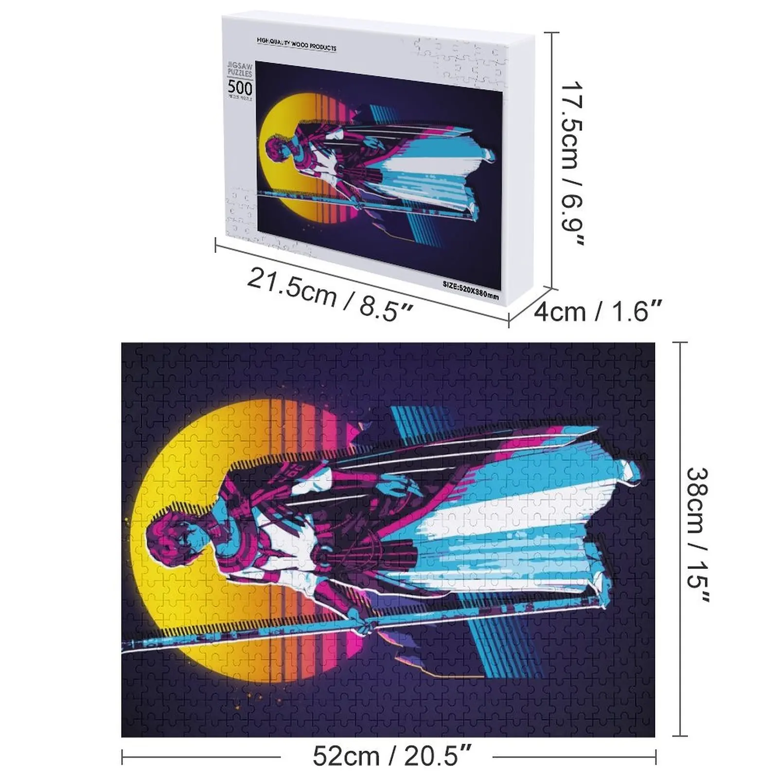 โดฮาลิม - ทีโอเอ *80s retro* จิ๊กซอว์พัซเซิล เกมสำหรับเด็ก ของตกแต่งไม้สำหรับเด็ก ภาพวาด จิ๊กซอว์พัซเซิล