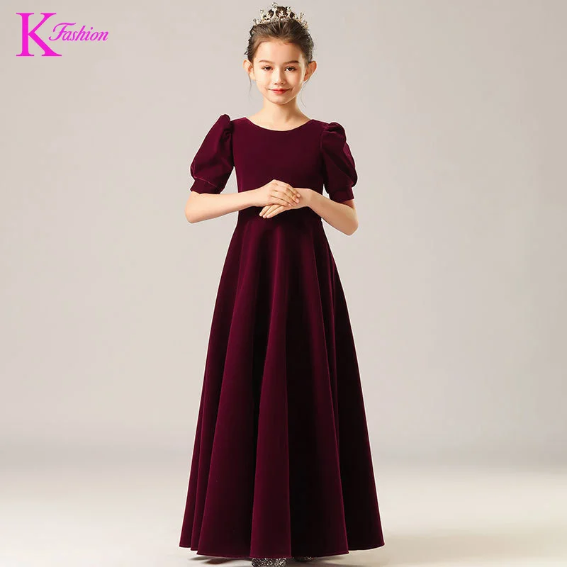 

Dress For Girls 3-12 Y Children's Clothes New Year Dress For Kids Girl Performance Red Party Children Clothing
