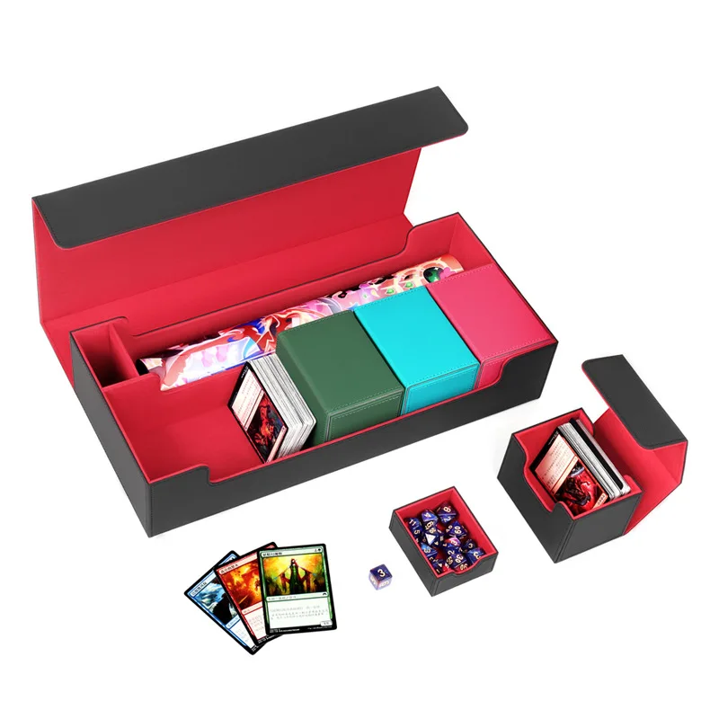 magnetic-pu-trading-card-box-multi-compartment-portable-tcg-card-storage-holder-for-collectible-game-cards