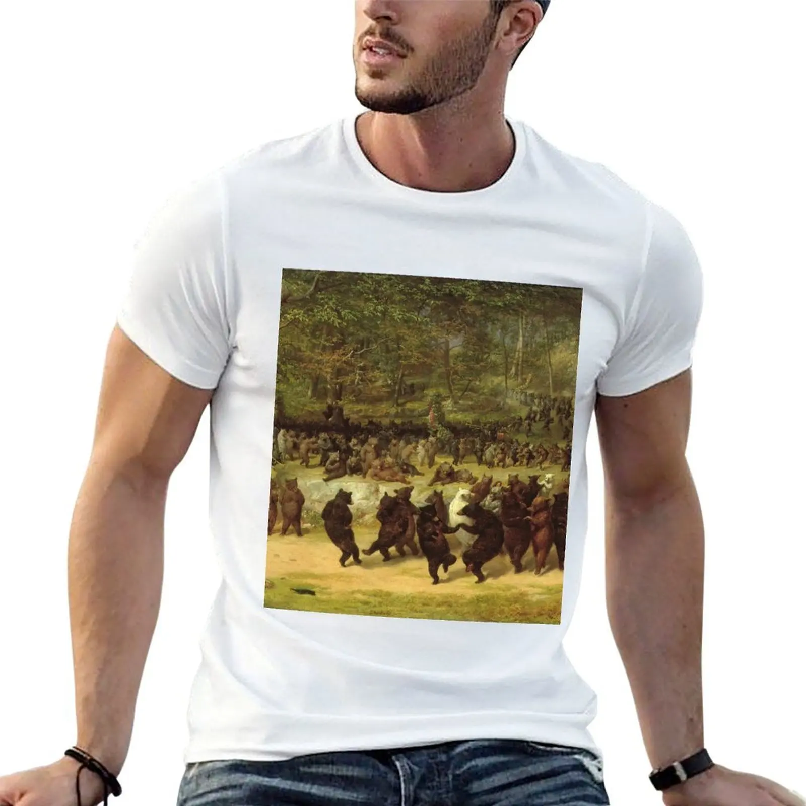 

William Holbrook Beard - The Bear Dance T-Shirt printed t shirts for man t shirt man plain funny t shirts man T-shirt