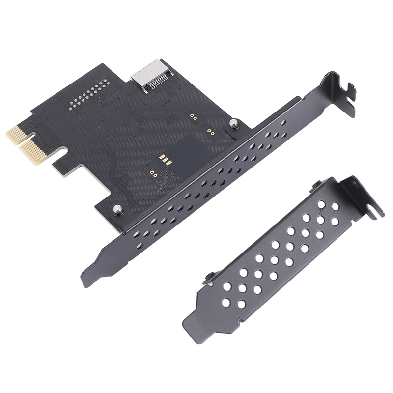 AF91-PCI-E 1X To USB 3.2 GEN1 5Gbps 20Pin Front Panel Header (To Type-C Front Panel Header) Front Panel Connector Riser Card