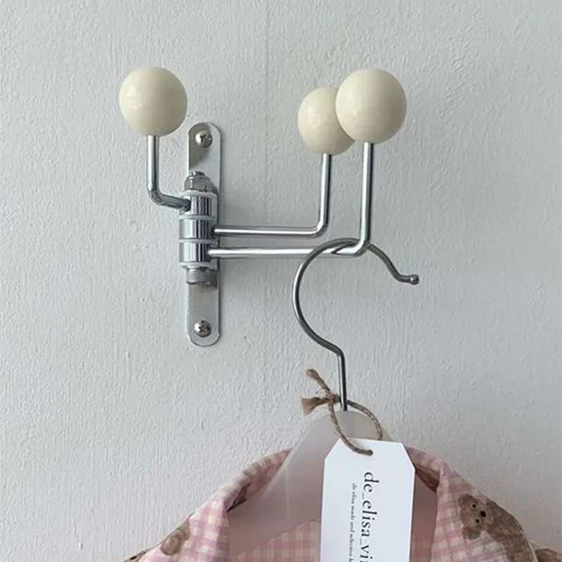 Retro Wall Hook Creative Cream Color Metal Clothes Hat Holder Rack Bathroom Organizer Home Kids Room Nursery Decoration Hooks