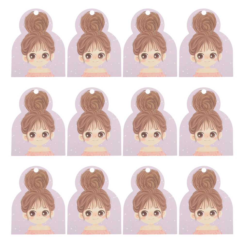 

50pcs Hairpin Packaging Display Paper Headband Stand Earring Cards Bow Brooches Holder Craft Shows Jewelry Display Hair Bow