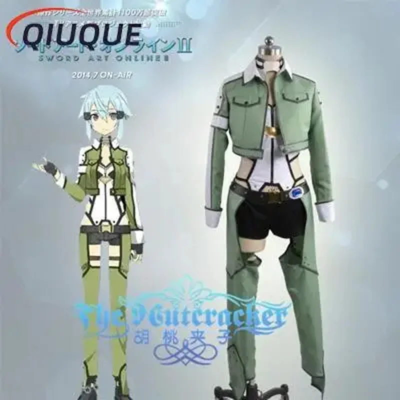 Anime Sword Art Online Cosplay Asada Shino Kostiumy wojskowe dla kobiet Mężczyźni SAO Gun Gale Online Kostiumy Cosplay OA5073