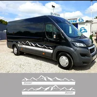 Pegatinas para coche Boxer III 3, decoración para autocaravana, gráficos para autocaravana, kit de estilo montañoso, calcomanía de vinilo, accesorios de tuning para automóviles
