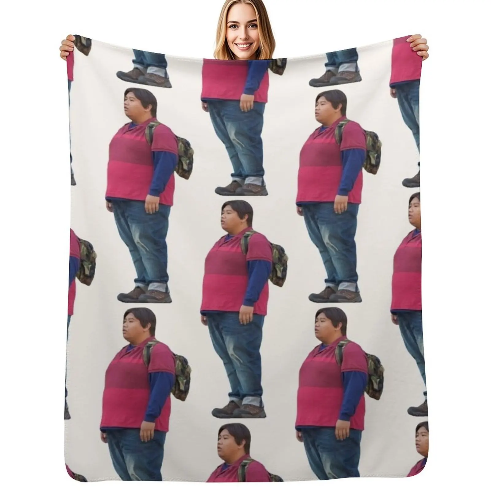 Ned Leeds Standing Throw Blanket Baby wednesday funny gift for babies halloween Flannel Fabric Blankets
