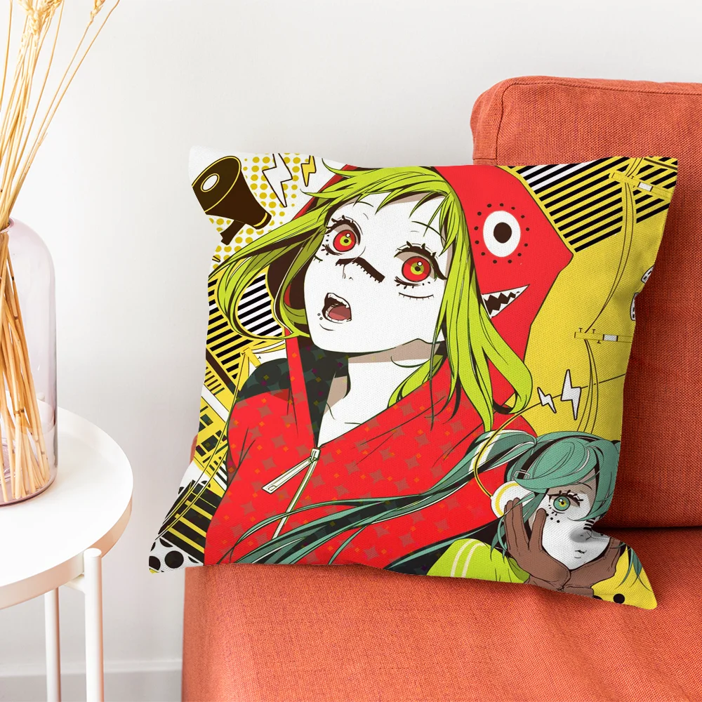 Anime Matoryoshka Vocaloid Pillow Case Pillow Case Living Room Sofa Cushion Cover Suitable For Home Bedroom Room Decoration