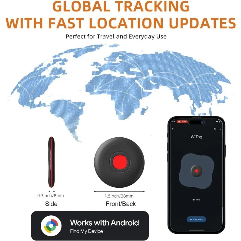 Android Tag Tracker for Google Find Hub Device Smart Tag Search Locator Tracking Finder Keys Bag Car Wallets