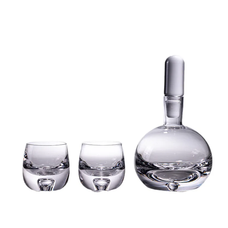 High-end art glass wine set wine glass set, advanced decanter, sub-jug wine glass household spot wholesale