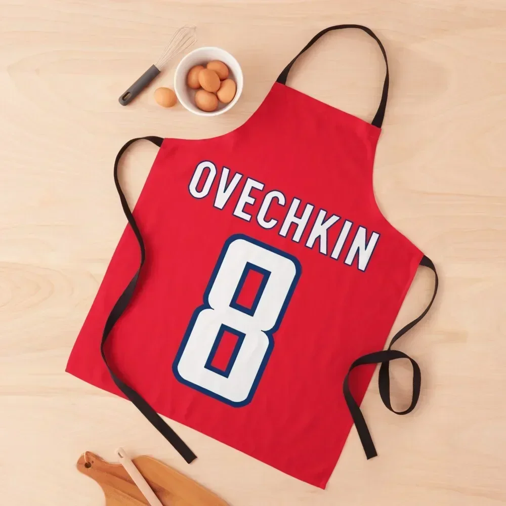 

Alex Ovechkin 8 Apron Kitchen Women Home and kitchen products Men'ss barber uniform Apron
