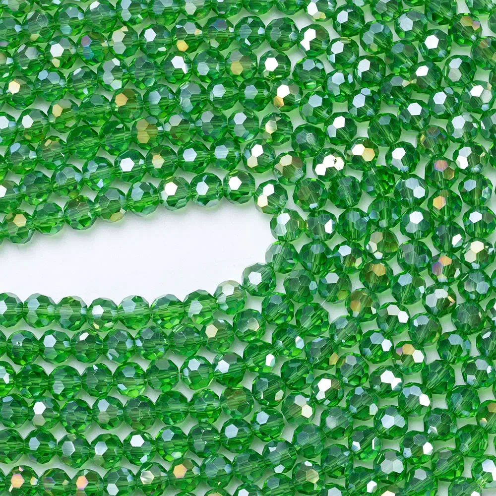 3 4 6 8mm Austrian Round Crystal Beads For Bracelet Jewelry Making DIY Needlework Accessories Rondelle Faceted Glass Seed Bead