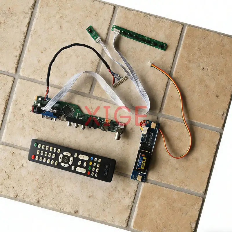 

Screen Drive Controller Board Fit B170PW07 B170PW04 B170PW02 N170C1 USB+AV+VGA+HDMI 30 Pin LVDS 1440*900 2-CCFL 1440x900 Kit DIY