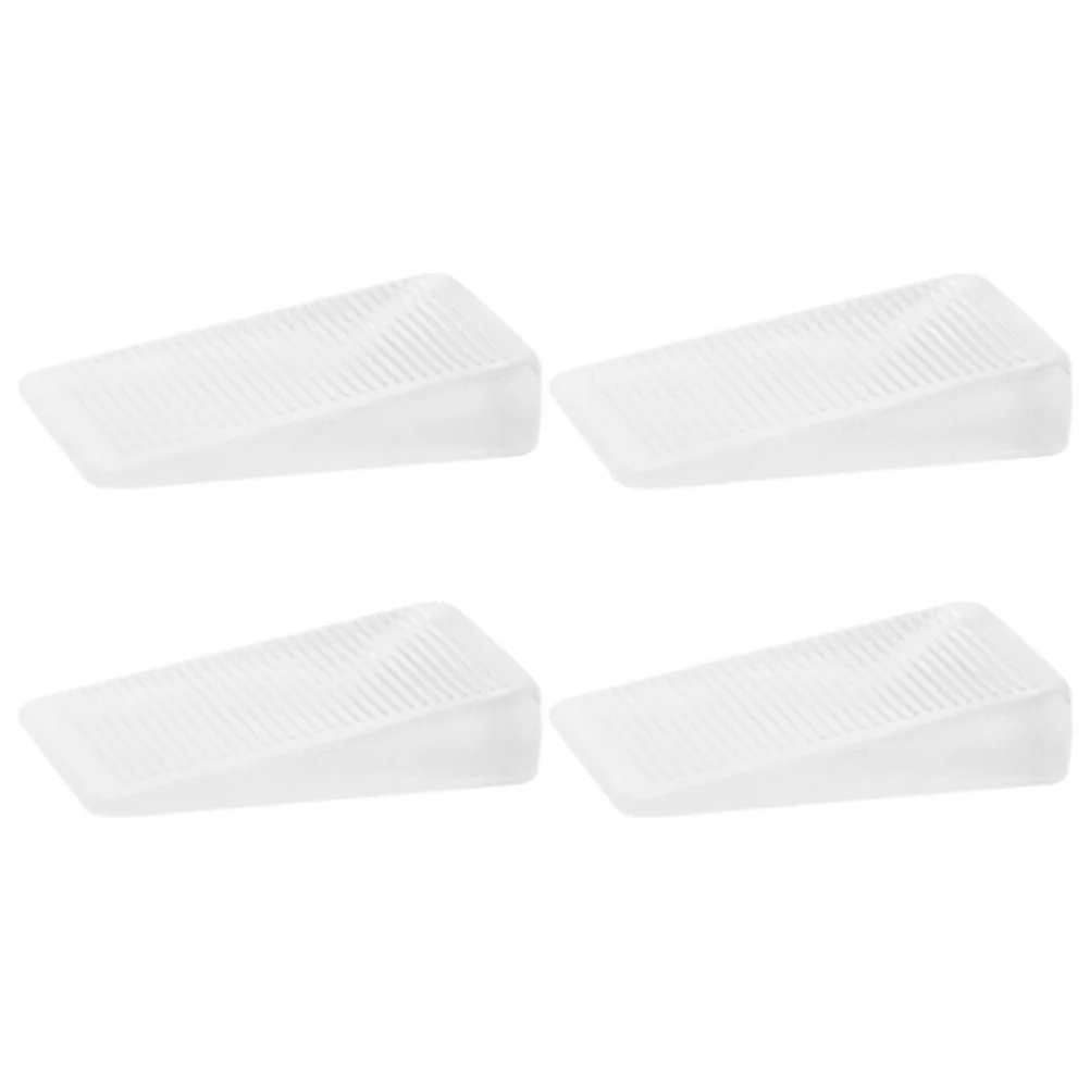 Almohadillas para pies de muebles, cuñas suaves transparentes de PVC para mesas niveladoras, estanterías, puertas, gabinetes, antivibración, uso doméstico, 4 Uds.