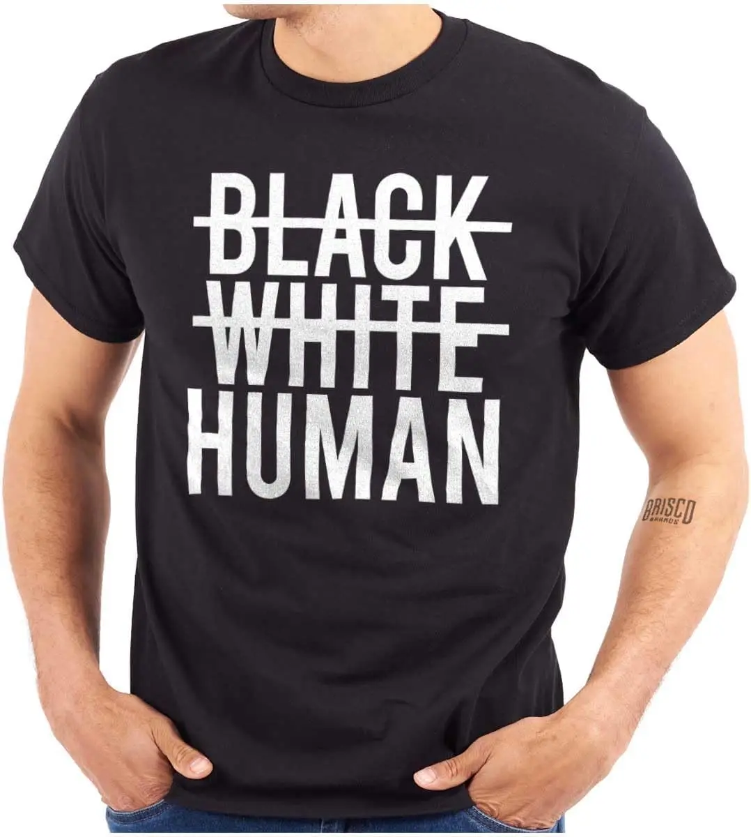 Brisco Brands Race Equality Human Rights Black Life Graphic T Shirt Men or Women