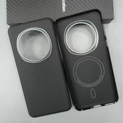 Genuine 600D Aramid Carbon Fiber For Magsafe Case For Honor Magic 7 Pro Magic7 Ultra Thin Matte Hard Metal Camera Ring Cover