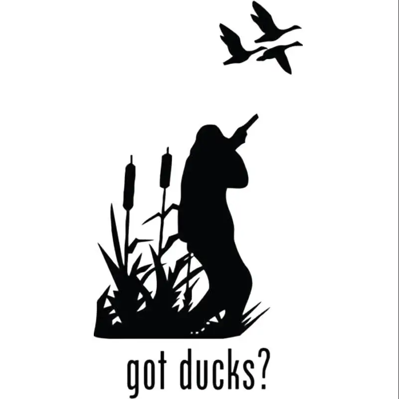 

18 * 9.5cm duck hunting style car window bumper motorcycle accessories decoration vinyl waterproof car sticker